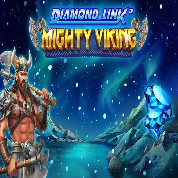 Diamond Link Mighty Viking logo – Slots by Greentube at Slotmonkey Casino