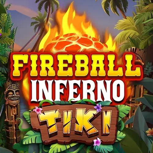 Fireball Inferno Tiki online game logo by NetEnt on slot-monkey-casino.com
