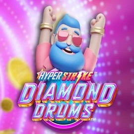 Hyper Strike Diamond Drums logo by Gameburger Studios Slotmonkey Casino