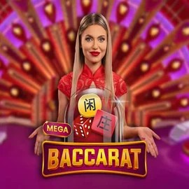 Mega Baccarat slot icon by Pragmatic Play, available at Slotmonkey Casino