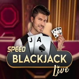 Speed Blackjack slot logo by Pragmatic Play at Slotmonkey Casino